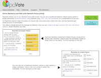 Screenshot of the OpaVote website as of December 2014.