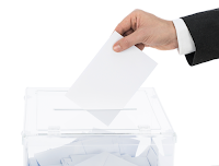 Image of transparent ballot box to illustrate election transparency.